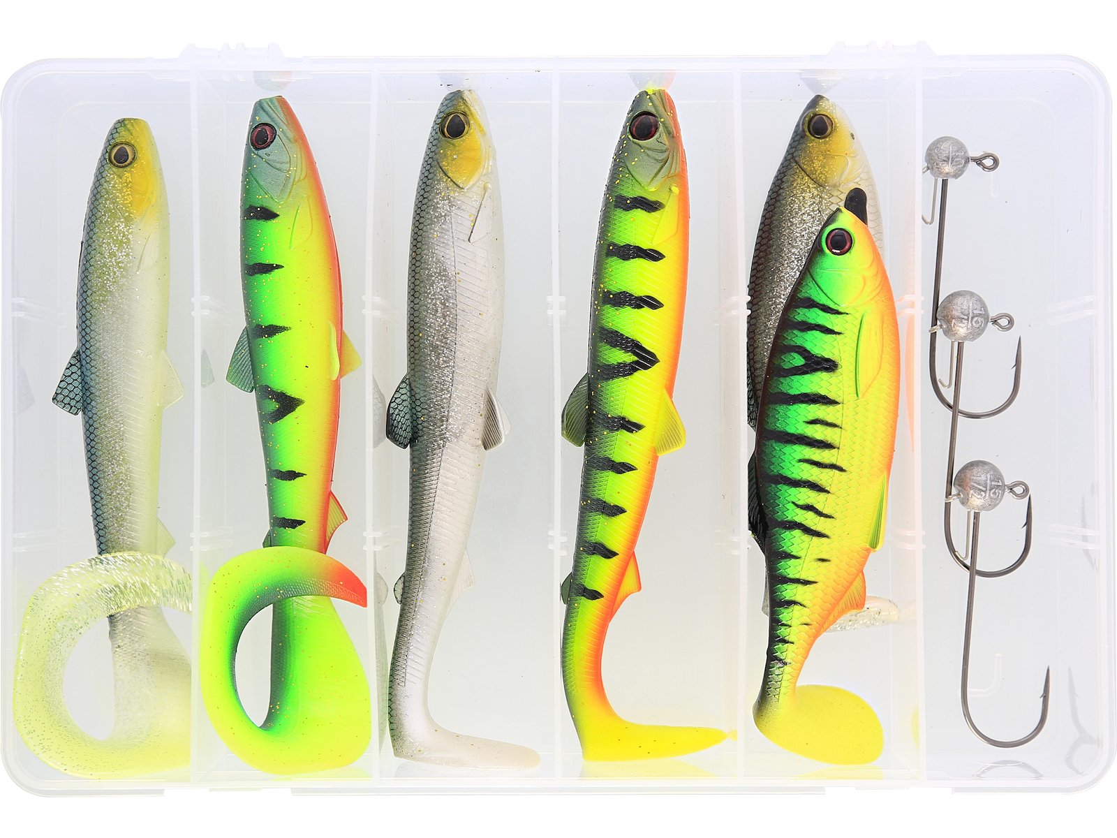 baby blue eyes fishing lures 3D Lure Equipped with premium Mustad Size:9M red wood Fishing Reel Combo Trolling
